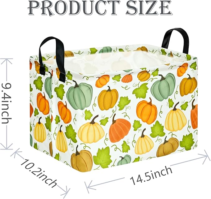 ACMUUNI Rectangle Gift Shelf Nursery Storage Basket Laundry Hamper Storage Box and Bins for Home Clothes with Handles