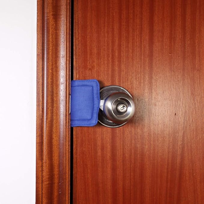 Royal Blue Door Silencer & Jammer - 3 Pack Noise Reducing Door Cushions - 3.25 x 5.5 Inch