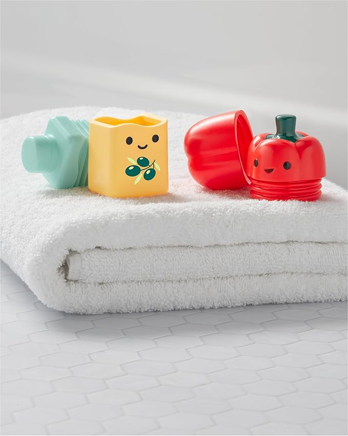 Skip Hop Baby Bath Toy Tub-to-Table Café Prep & Serve Salad Set Bathtub Sensory Development Toy Age 12m+