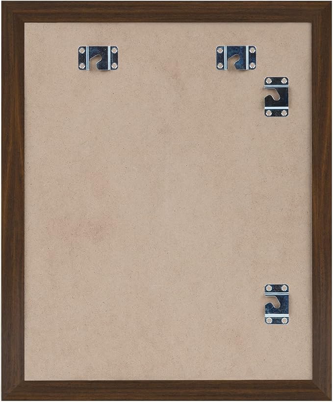 Americanflat - 2 Pack - Kids Artwork Frame Changeable (Walnut) - Magnetic Door Holds 100 Art Pieces - 8.5x11 Letter Size Display with Mat or 10x12.5 Without Mat - My Mini Masterpiece