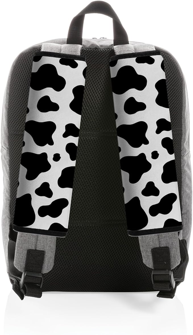 Mokiwala Car Seat Belt Pad Cover, 4-Pack Soft Car Safety Seat Belt Strap Shoulder Pad for Adults and Children, Suitable for Car Seat Belt, Backpack, Shoulder Bag (Cow Pattern)