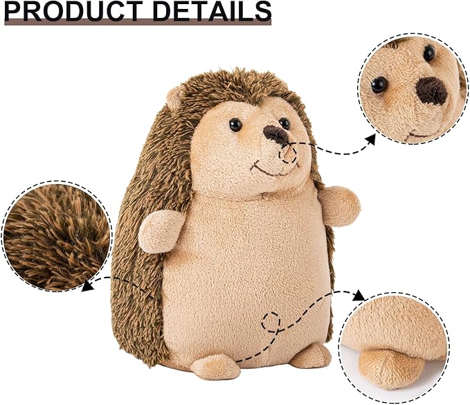 Marwood Cute Door Stopper Decorative Door Stops for Home and Office, Hedgehog Weighted Interior Doorstop Fabric Stuffed Animal Door Stopper Floor Decorative
