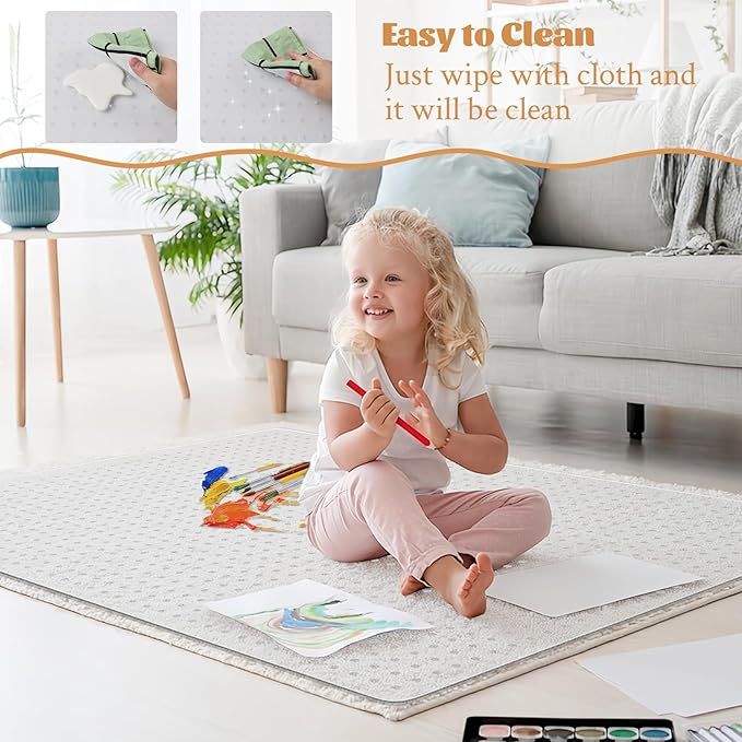 KMAT Office Chair Mat for Carpet, Computer Desk Mat,Clear Desk Chair Mat for Home Office Rolling Chair,Heavy Duty Floor Protector-Easy to Clean,Anti-Slip-36 x48 Rectangle