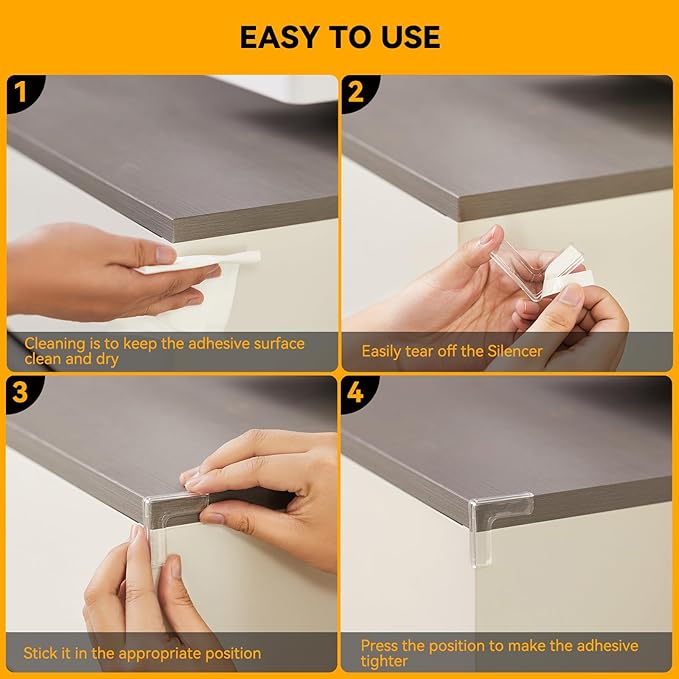 EBUKTUK 8pcs, Corner Protectors, Table Corner Protectors to Cover Sharp Furniture, Corner Guards Bumpers to Keep Our Family Safe, Anti-Collision, Suitable for Table Corner Cabinet Corner Window Corner