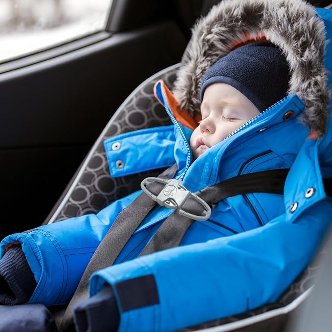 Babyalwin Universal Child Chest Clip Has a Non-Slip Design and Is Suitable for Use On Seats, Strollers, High Chairs, School Bags and Work Belts, Providing All-Around Protection for Your Child(Rectang)