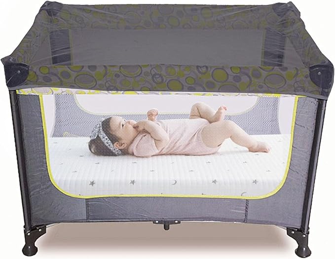 Baby Mosquito Net for Stroller, Perfect Bug Net for Stroller/Bassinets/Cradles/Playards/Pack N Plays and Portable Mini Crib, Durable Baby Insect Netting, Black