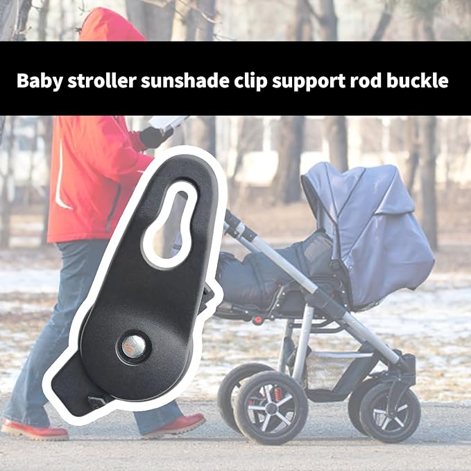 Montesy Baby Strollers Canopy Clamp Rod Buckles Infant Carriage Sunshade Holder Clip for Easy Sunshade Attachments