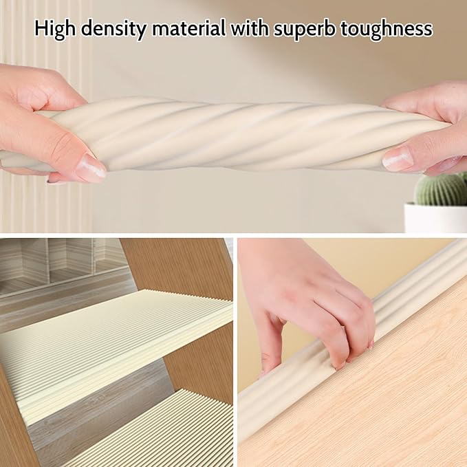 Baby Corner Guards, Soft Foam Furniture Protector, 6.56 FT Table Edge Bumper Strip for Baby Proofing Sharp Corners on Tables and Fireplaces (Grey)
