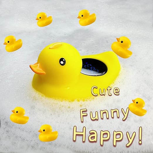 Baby Bath Tub Thermometer for Newborn - Bathtub Water Temperature Thermometer for Toddler, Safety Floating Bathing Tub Toy Newborn Bath Essentials, Gift for Mom Kid Girls Boys (Duck)