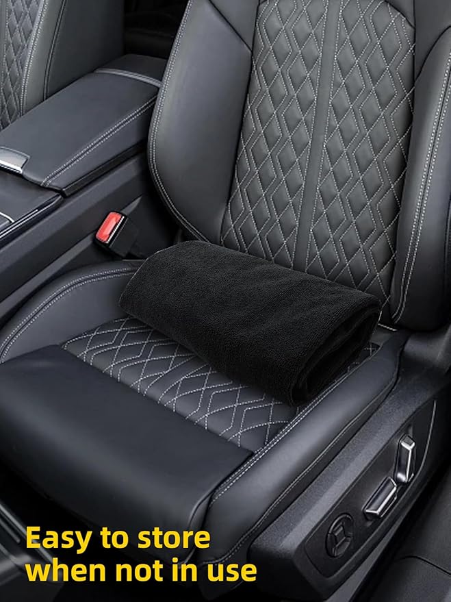 ZIMABLUE 2PCS Terry Cloth seat Cover Universal Waterproof Car Sport Towel Seat Cushion Non-Slip Sweat-Absorbent Towel Cloth Suitable for All Seasons Waterproof Beach Seat Cover Washable