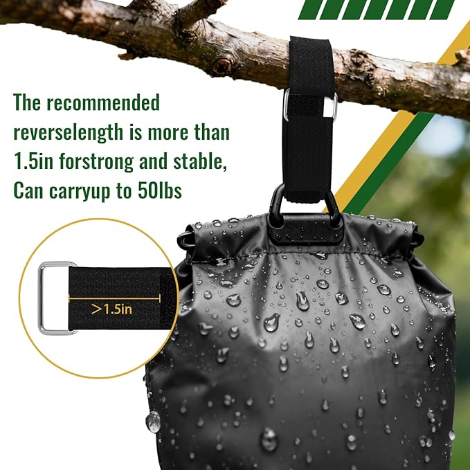 1 Inch x 32 Ft Hook and Loop Straps, 50 Metal Buckles, Adjustable Reusable Securing Cord Ties, Freely Cut-to-Length Cinch Strap, Suitable for Organization and Storage