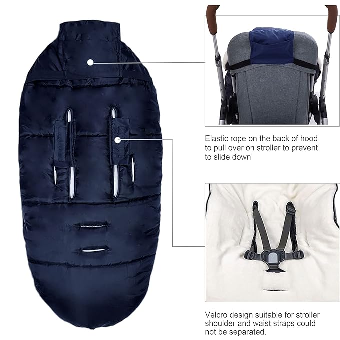 Universal Stroller Blanket Fits All Stroller, Winter Outdoor Baby Infant Stroller Sleeping Bag, Toddler Bunting Bag for Stroller, Multifunctional Stroller Footmuff, Stroller Winter Cover