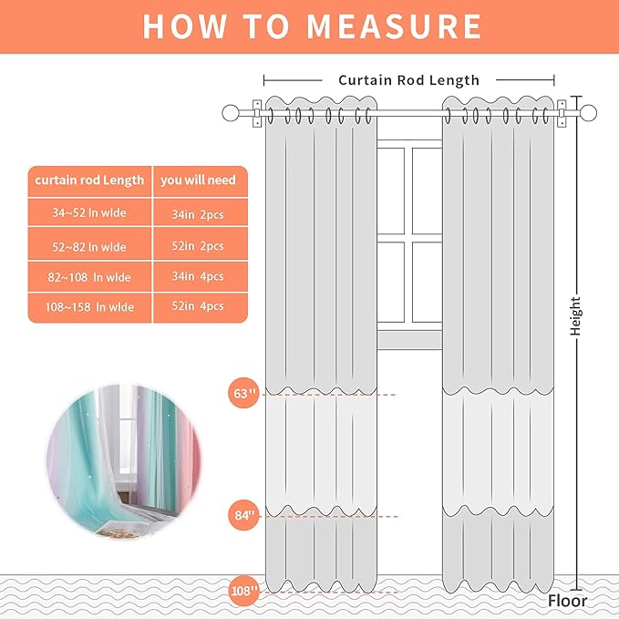 XiDi Blackout Curtains 90 Inches Long for Girl Bedroom Decor Kids Rainbow Pink Curtains Princess Room Darkening Thermal Insulated Grommet Window Drapes Nursery Pink Purple Green 42x90 2 Panels Set
