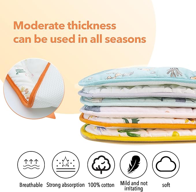 Universal Baby Stroller Seat Liners,Reversible Soft and Comfortable Baby Stroller Seat Cushion,Kids Seat Pads for Toddlers & Preschoolers -30 * 13.8'',1 Pack(Autumn Forest)