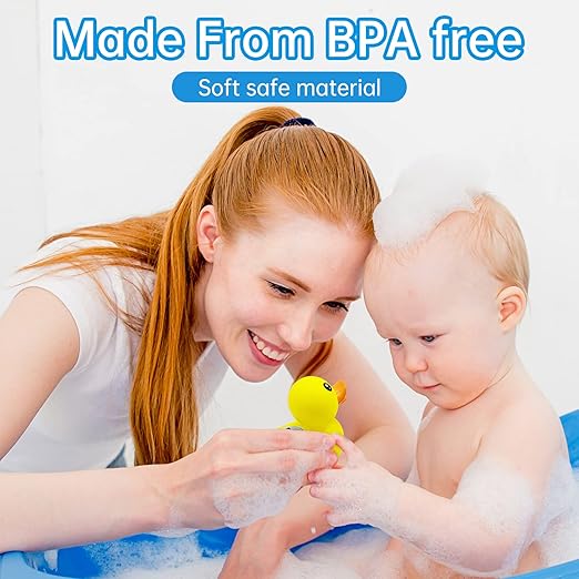 B&H Duck Baby Bath Thermometer, Digtal Tub Thermometer for Accurately Measuring Baby's Water Temperature, BPA Free, Toddlers Safety Floating Toy