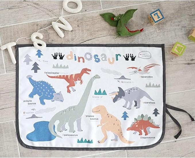BEBEDECO Magnetic Car Sun Shade Curtain for Side Window – Sun Blocker and UV Protector for Baby, Kids, and Pets – Universal Fit with Built-in Magnets for Steel-Framed Door (Dinosaur)