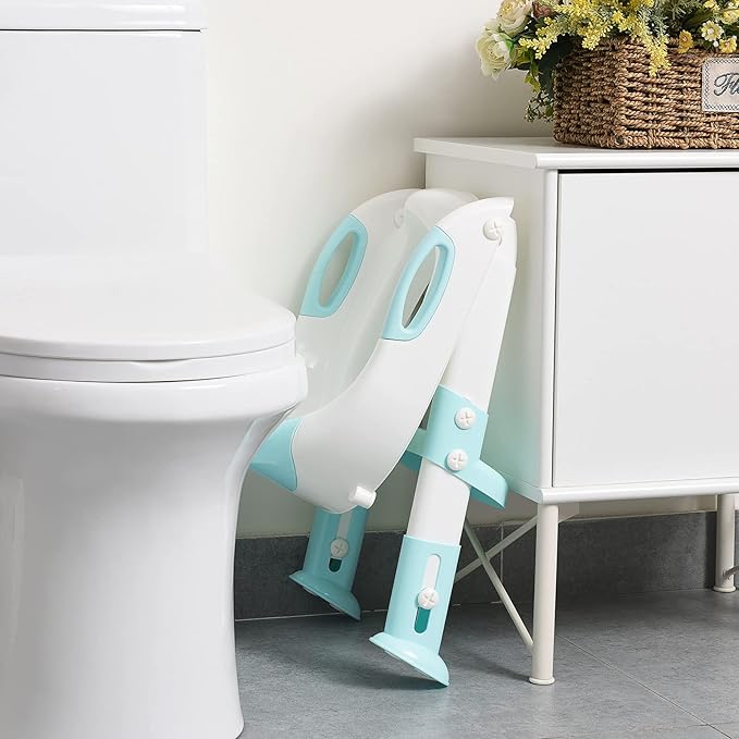 Potty Training Seat, SKYROKU Upgrade Toddler Toilet Seat for Kids Boys Girls, Potty Training Toilet, Splash Guard Anti-Slip Pad, Stabilized Base