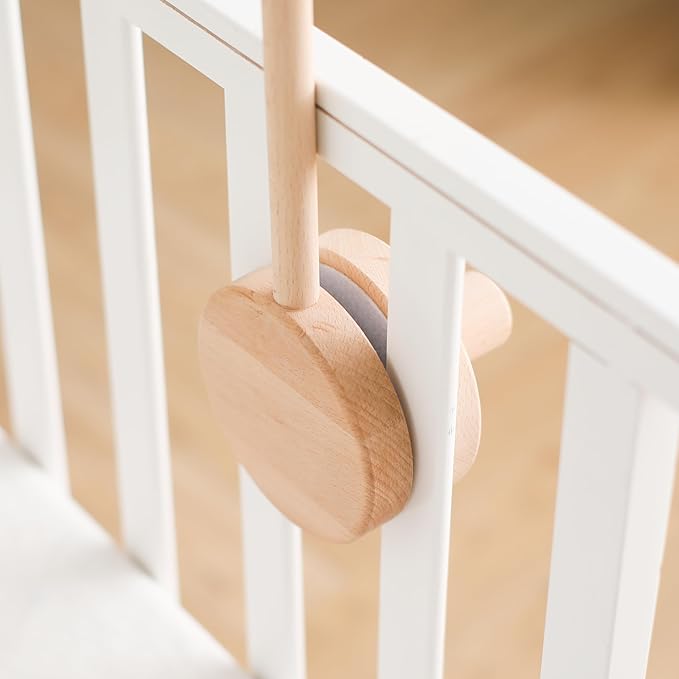 Baby Crib Mobile Arm,HBM 36 inch Wooden Mobile Arm for Crib Mobile Hanger for Crib Baby Girl Nursery Decor