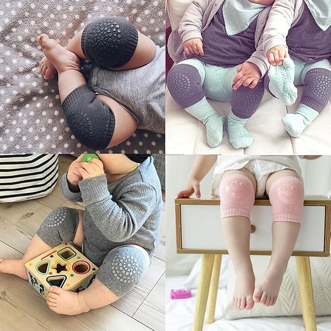 TFTSR Baby Knee Pads for Crawling (5 Pairs), Walking Protector Knee Pads For babies Toddler Kids Girls Boys 1-3