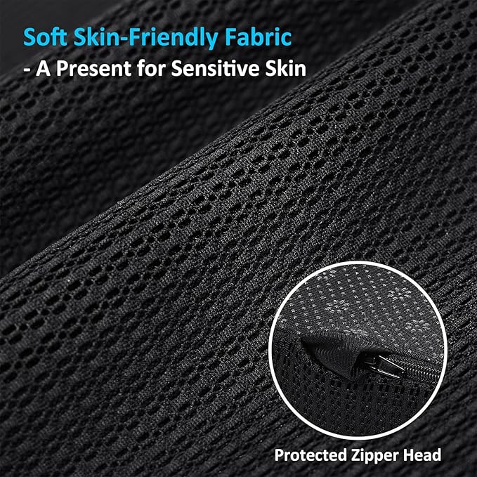 HAVARGO Washable Wheelchair Seat Cushions–Easy Maintenance Wheelchair Cushion That Reduces Caregiver Workload–Patented Anti-Sag Design with Anti-Slip Cover for Improved Comfort on Lower Back& Tailbone