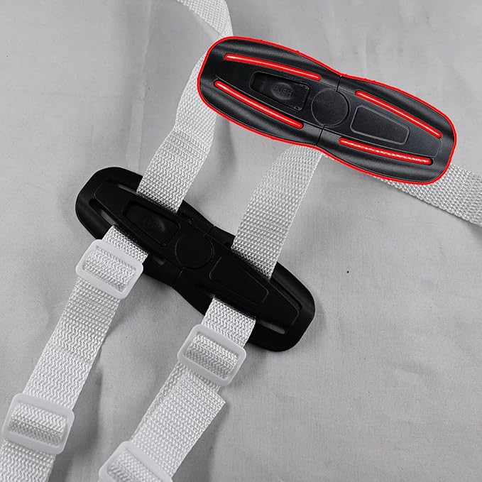 Child Seat Chest Clip,Baby Seat Chest Harness Buckle Buckle Lock Seat Chest Stroller Chest Universal Replacement for Baby and Kids Trend (Black)