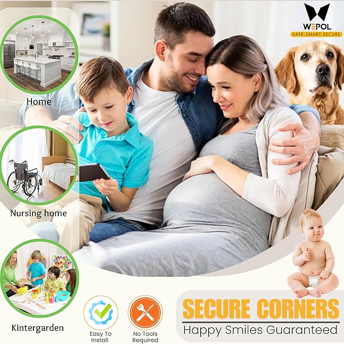 Soft Foam Corner Protectors for Baby, Bed Frame Corner Guards, Sharp Edge Desk Furniture Safety Cover Bumpers for Kids, 3M Adhesive Pre-Taped Rubber Padding Cushion (Gray, 12 Pack)