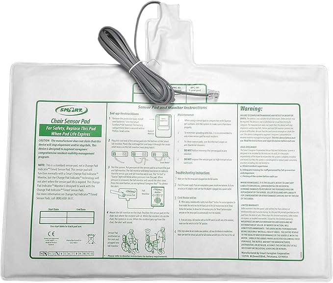 Replacement 10in x 15in Chair Sensor Pad by Smart Caregiver
