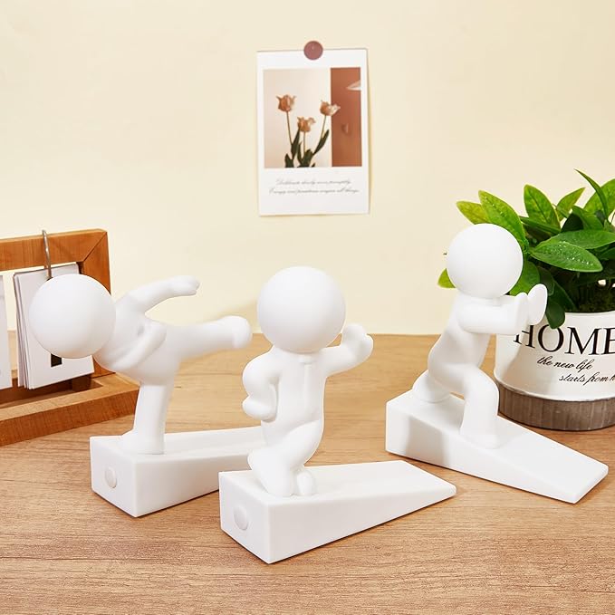 Cute Door Stopper, 3 Pcs, Decorative Door Wedge for Home and Office Floor, Decoration Doorstop(Patented)