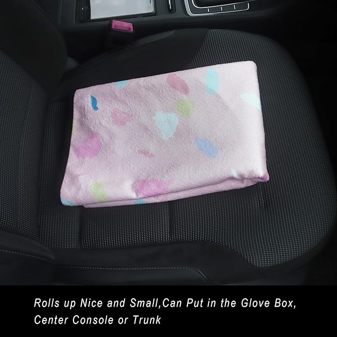 LoyaGour Car Seat Cover Protector Front Seats,for Gym Workout,Running,Swimming,Beach and Hiking,Waterproof Sweat Towel Bucket Seat Covers for Cars SUV Trucks (Pink Marbling, 2Pcs)