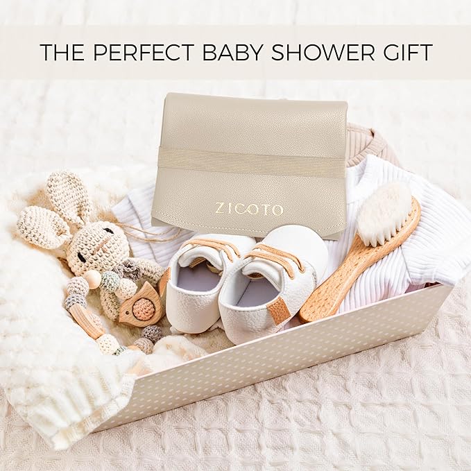 Beautiful Portable Baby Changing Pad - Wipeable and Easy to Clean Diaper Changing Mat - The Perfect Waterproof Vegan Leather Pad for Traveling