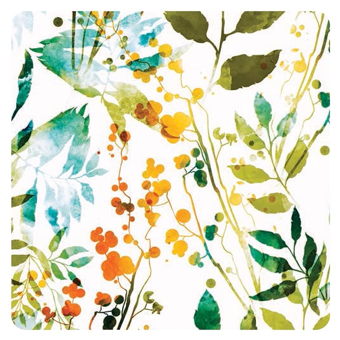 BapronBaby Autumn Leaves Splash Mat - Waterproof Catch-All for Under High Chairs, Floors, Tables, Playtime or Arts & Crafts - Machine Washable - 45" x 45”