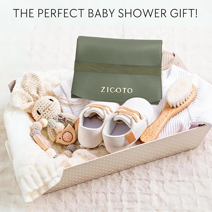 Beautiful Baby Diaper Changing Mat Made of Vegan Leather - Soft and Easy to Wipe Changing Pad for Travel or at Home Use - Lightweight and Foldable Mat that Perfectly Fits Into Any Diaper Bag