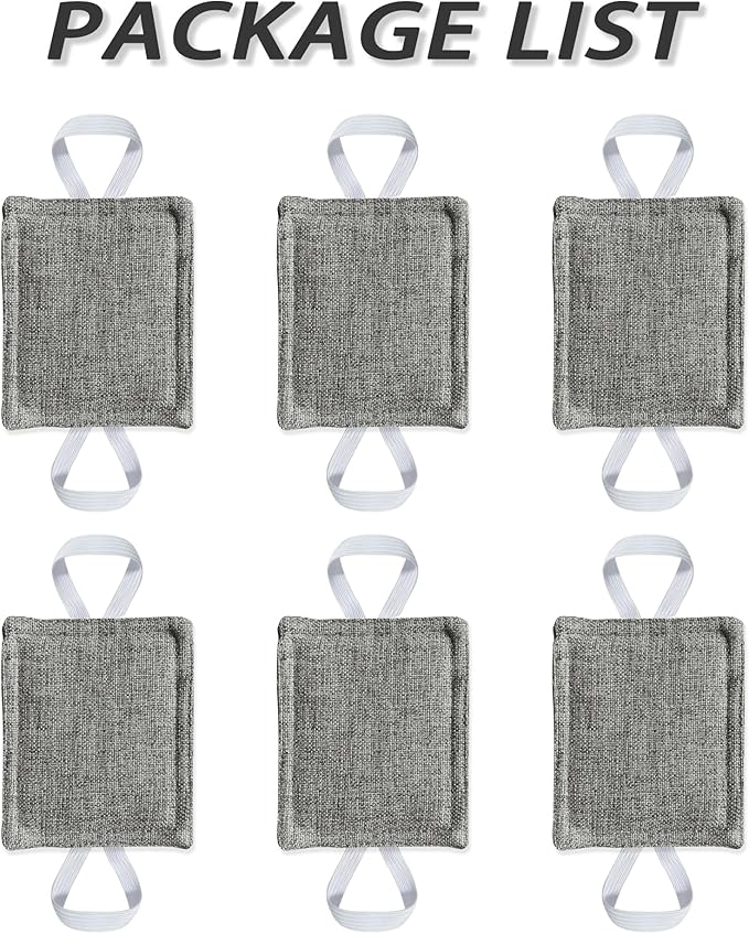 Door Silencer Door Latch Covers Padded Cushion Quiet Closer Door Lock Cover for Baby Newborn Nursery/Light Sleeper Noise Reduce - 4 x 3 Inches, Dark Grey, 6 Pieces
