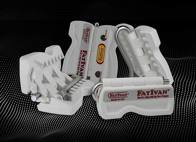 The Original Fat Ivan Fold Up Doorstop Wedge with Magnet - for Moving Office Home or School - Great for Police, Admin, Firefighters and Any time You Need a Door to Stay Open