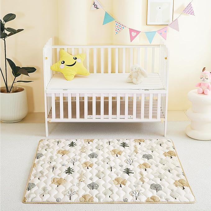 Baby Play Mat 71x59, Extra Large&Thick Baby Floor Play Mats, Foldable Padded Play Mat for Baby Crawling