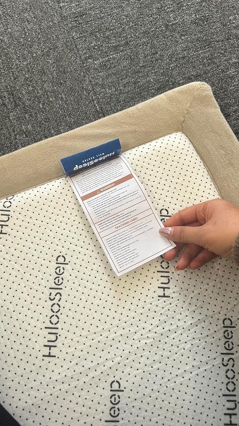 Huloo Sleep Ultra Soft Baby Play Mat for Floor, 1.3" Thick Elasti-Foam 65x50 Play Mat for Playpen,Water-Repellent Coral Velvet for Tummy Time, Non-Slip Backing,Safe for Toddlers & Infants(Beige)