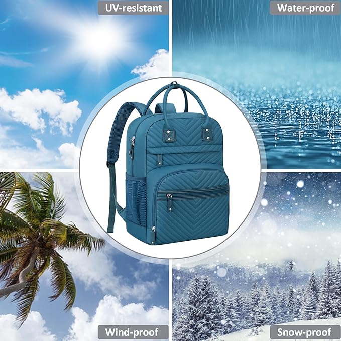 Baby Diaper Bag Backpack Tote for Women Large Capacity with Insulated Pockets Multifunctional Waterproof Diaper Bags For Baby Girl Boy Mama Maternity Travel Bag Peacock Blue