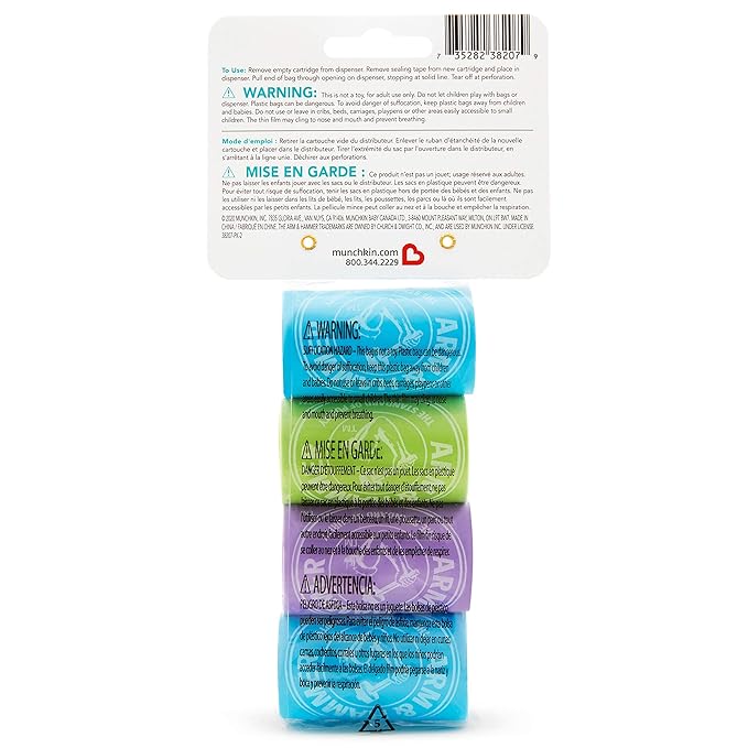 Munchkin® Arm & Hammer Diaper Bag Refills, 4 Pack, 48 Bags