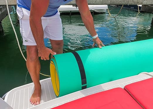 SOWKT Floating Mat Accessories72 x 2 inches Extra Long Touch Fastener Strap Perfect for Storing Large Floating Mats (2-Straps)