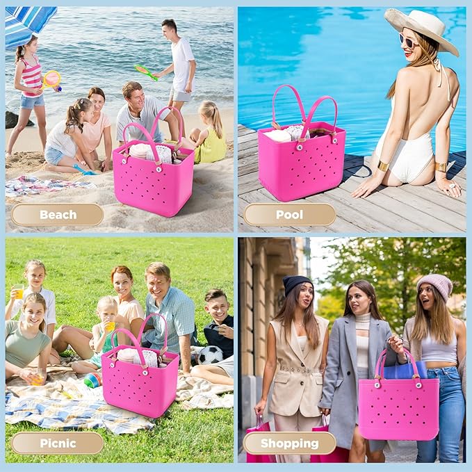 OUTXE Beach Bag Organizer Compatible with X Large Bogg Bag Accessories Inserts, Lightweight Mesh Insert Divider Pouch for Original XL Bogg Bags, Beach Tote Bags Insert for Organizing