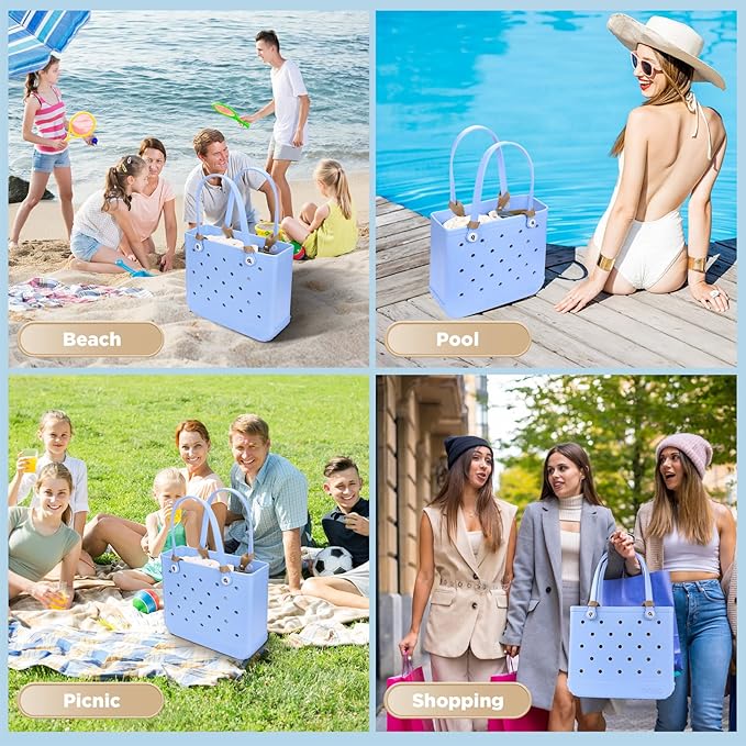 OUTXE Beach Bag Organizer Compatible with Baby Bogg Bag Accessories Inserts, Lightweight Mesh Insert Divider Pouch for Small Bogg Bags, Beach Tote Bags Insert for Organizing