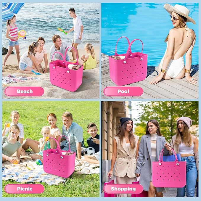 OUTXE Beach Bag Organizer Compatible with X Large Bogg Bag Accessories Inserts, Lightweight Mesh Insert Divider Pouch for Original XL Bogg Bags, Beach Tote Bags Insert for Organizing