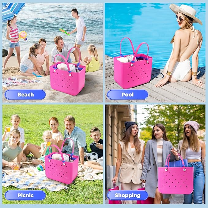 OUTXE Beach Bag Organizer Compatible with X Large Bogg Bag Accessories Inserts, Lightweight Mesh Insert Divider Pouch for Original XL Bogg Bags, Beach Tote Bags Insert for Organizing