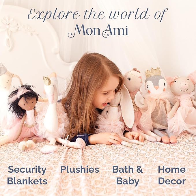 MON AMI Safari Hanging Storage Organizer – 25 Inches Nursery Wall Organizer with 3 Pockets | Baby Essentials Storage for Diapers, Toys & Accessories | Cute Nursery Décor & Practical Baby Registry Gift