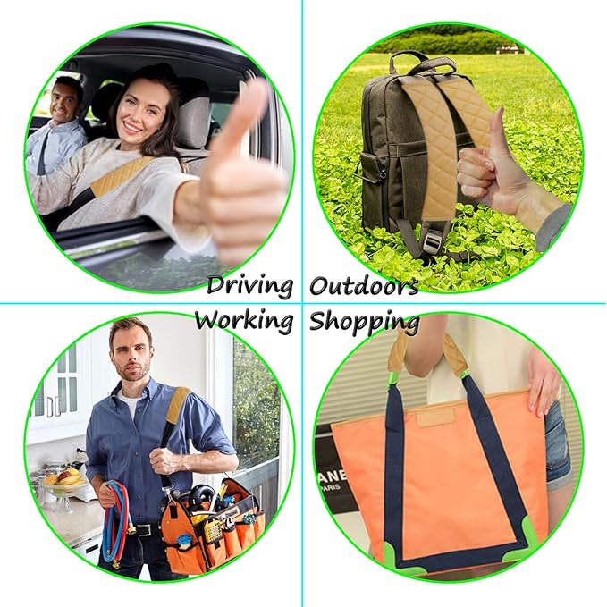 Car Seat Belt Cover Pad, 5 Pack, Seatbelt Covers for Car Accessories, Soft Material, Car Seat Strap Pads, Beige 10.63 inches, Universal Fit for All Vehicles, Comfort for neck shoulders (5-Beige)