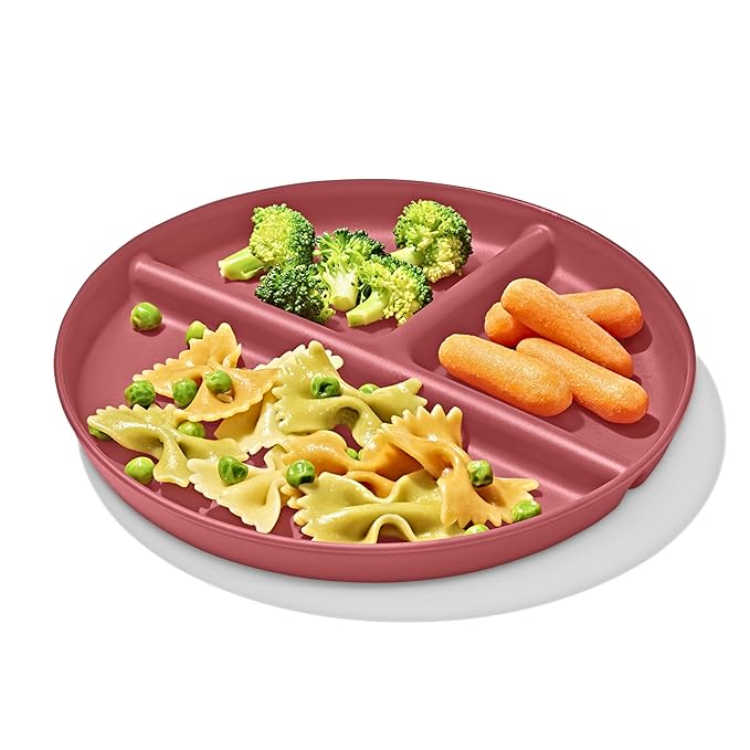OXO Tot Stackable Divided Plates Set - 3pk - Dark