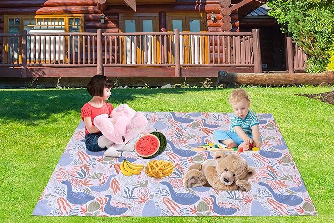 Splat Mat for Under High Chair/Arts/Crafts, Waterproof and Anti-Slip Splash Mat Floor Protector, Washable Highchair Floor Mat, 51 Inch Reusable Messy Mat and Baby Feeding Table Cloth