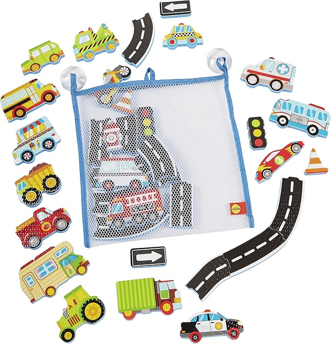 Alex Bath Beep Beep Stickers in The Tub Bath Toy Kids Bath Activity