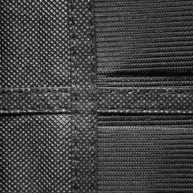 2 Pack Extra Large Hanging Over Door Shoe Organizers, closet shoe rack shoe storage, 12+6 Breathable Mesh Pockets with 8+8 Hooks, Black (59 x 21.6 inch)