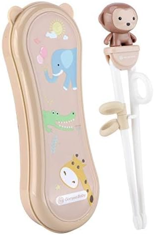 Goryeo Baby Training Chopsticks for Kids - Kids Chopsticks Use Completely Harmless Material - Anti-dislocation Buckle Design - Includes Portable Box